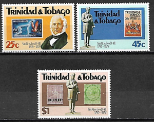 Тринидад и Тобаго, 1979, 100 лет со дня смерти Р.Хилл, 3 марки